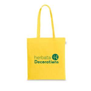 Ecobag em algodão reciclado e poliéster reciclado sem tingimento (140 g/m²)
