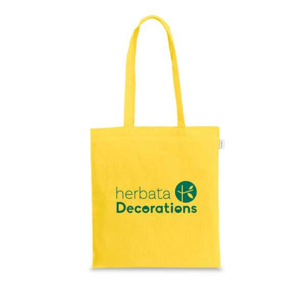 Ecobag em algodão reciclado e poliéster reciclado sem tingimento (140 g/m²)