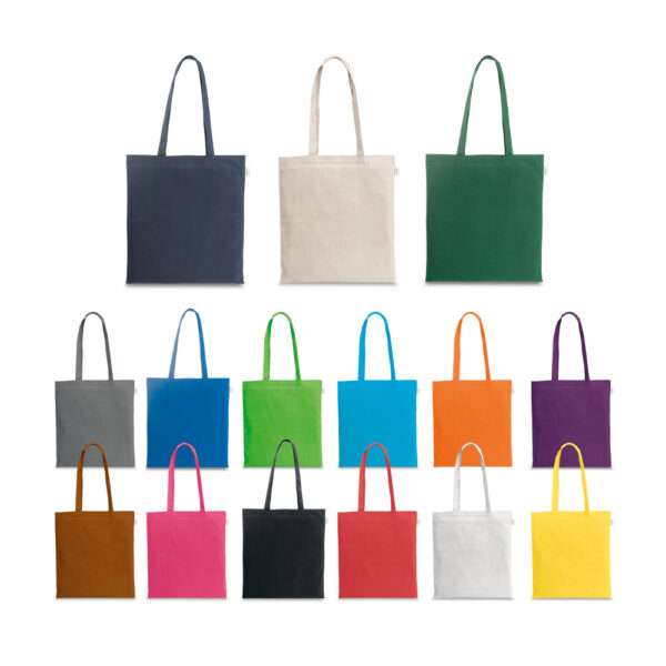 Ecobag em algodão reciclado e poliéster reciclado sem tingimento (140 g/m²) - Image 17