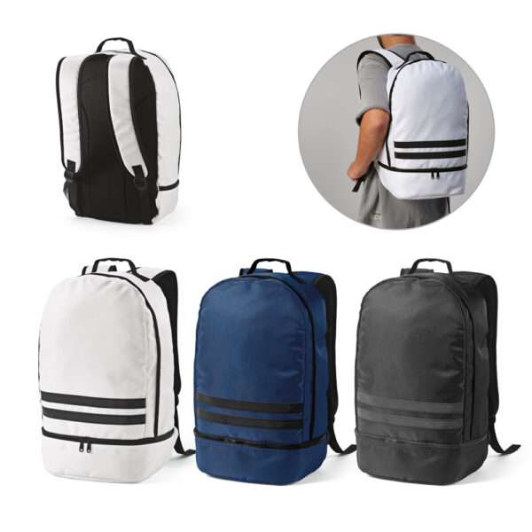 Mochila em 290T poliéster reciclado em sarja com forro em 210D poliéster reciclado. - Image 11