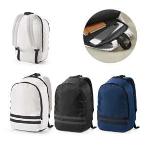 Mochila em 290T poliéster reciclado (100% rPET) em sarja com forro em 210D poliéster reciclado 15",