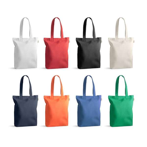 Ecobag em 70% algodão reciclado e 30% poliéster reciclado (220g/m²) sem tingimento - Image 2