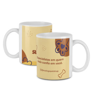 Canecas Com Sublimacao Canecas De Porcelana Simples 325ml Branca