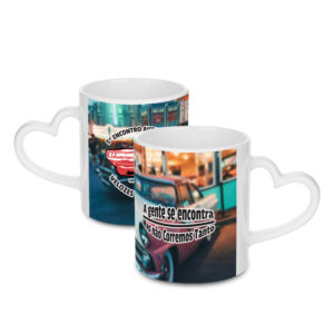 Caneca Copos E Tacas Canecas Com Sublimacao Canecas De Porcelana Coracao 325ml Branca