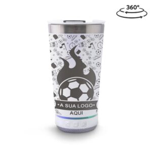 Caneca Copos E Tacas - Modelo Com Abridor E Som 420ml Branco
