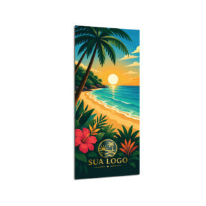 Madeira Face Branca 3mm Com Verniz Localizado Impressao Uv 220x500mm