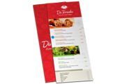 Cardápios Cardápios Descartáveis Couchê 250g 105x300mm