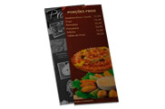 Cardápios Cardápios Descartáveis Kraft 250g 105x300mm