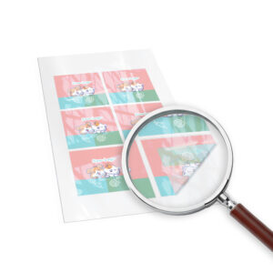 Adesivos Rótulos Folha Papel 135x135mm