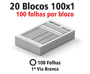 Blocos, Comandas, Receituários E Talões Blocos E Talões 100 Folhas Ap 56g 100x1