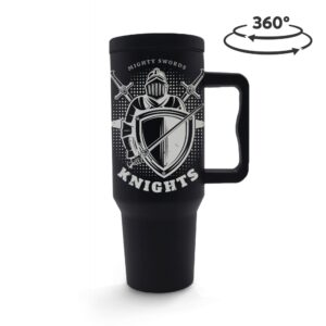 Caneca Copos E Tacas - Tampa Lisa 1200ml Preto