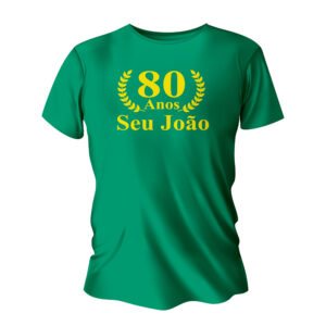 Linha Vestuario - Impressao Silk Tamanho A4 210x300mm Camisa Verde Bandeira