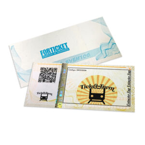 Ingressos De Segurança 105x51mm Amarelo