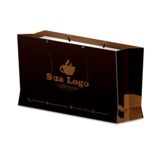 Sacolas E Sacos Sacolas Duplex 191g Pardo Grande Horizontal L40 X P12 X A35