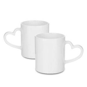 Canecas Copos E Tacas Canecas De Porcelana Coracao 325ml Branca