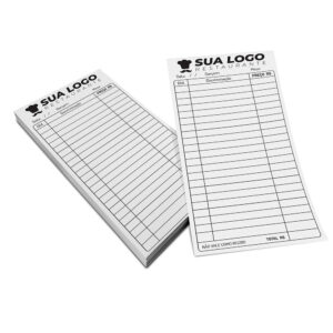 Blocos, Comandas, Receituários E Talões Comandas Apergaminhado 75g 100x210mm