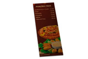 Cardápios Cardápios Descartáveis Kraft 250g 105x300mm