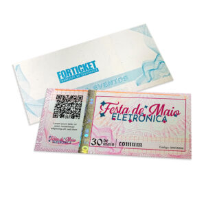 Ingressos De Segurança 105x51mm Rosa