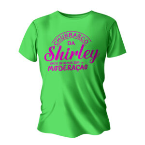 Linha Vestuario - Impressao Silk Tamanho A3 300x420mm Camisa Verde Limao