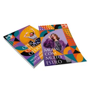 Panfletos Flyers E Folhetos Couche 90g Sem Verniz 100x140mm