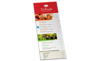 Cardápios Cardápios Descartáveis Apergaminhado 180g 105x300mm