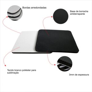 Bolacha de Chopp Branca Para Sublimação Quadrada