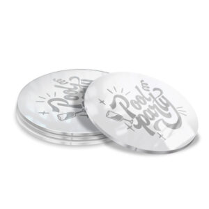 Porta Copos Acrílico 3mm Impressão Laser Acrílico Branco