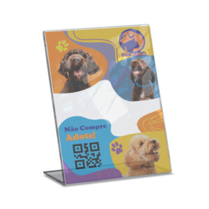 Placas Placa De Qr Code Pix Impressao Uv Acrilico Transparente 3mm 210x300mm