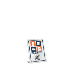 Placas Placa De Qr Code Pix Impressão Uv Acrílico Branco 3mm 100x150mm