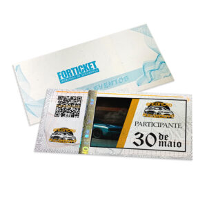 Ingressos De Seguranca 105x51mm Cinza