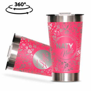 Caneca Copos E Tacas - 470ml Linha Promocional Rosa Pink
