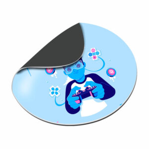 Acessórios Para Computadores Mousepads Acabamento Sem Costura Redondo 198x198mm