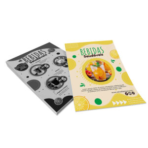 Panfletos Flyers E Folhetos Couche 90g Sem Verniz 200x280mm