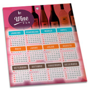 Calendários E Folhinhas 2026 Folhinha De Parede Supremo 255g Verniz Total Frente 270x343mm