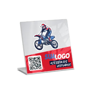 Placas Placa De Qr Code Pix Impressao Uv Acrilico Branco 3mm 150x150mm