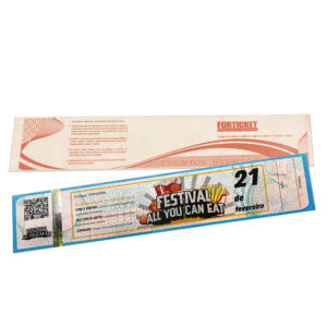 Ingressos De Segurança 211x51mm Azul