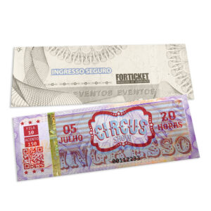 Ingressos De Segurança 150x55mm Lilas
