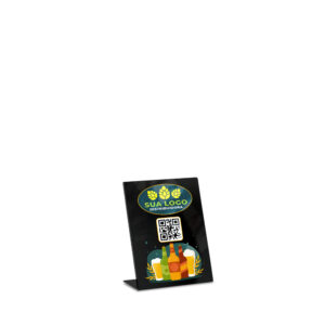 Placas Placa De Qr Code Pix Impressão Uv Acrílico Preto 3mm 100x150mm