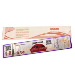 Ingressos De Segurança 211x51mm Lilas