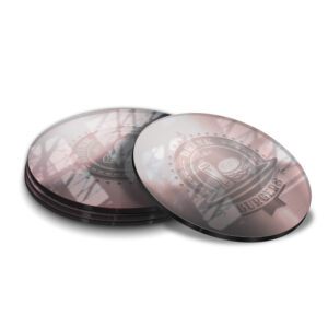 Porta Copos Acrilico 3mm Impressao Laser Acrilico Espelhado Rose