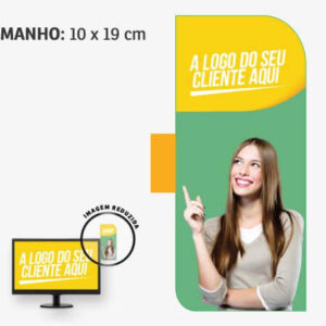Acessórios Para Computadores Display Para Monitor Pvc 0,50 Premium Branco 2 Cantos