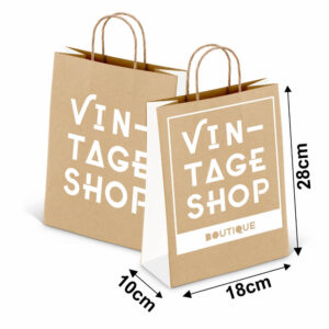 Sacolas E Sacos Sacolas Kraft Com Alca 80g 1x0 Tamanho P 180x280mm