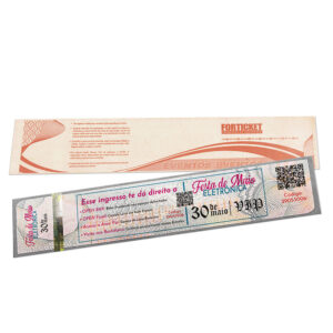 Ingressos De Segurança 211x51mm Cinza