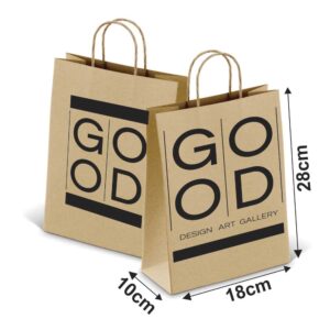 Sacolas E Sacos Sacolas Kraft Com Alça 80g 1x0 Tamanho P