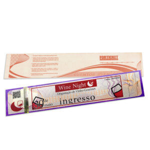 Ingressos De Seguranca 211x51mm Lilas