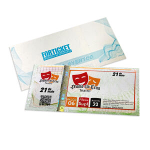 Ingressos De Seguranca 105x51mm Verde