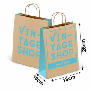 Sacolas E Sacos Sacolas Kraft Com Alça 80g 1x0 Tamanho P