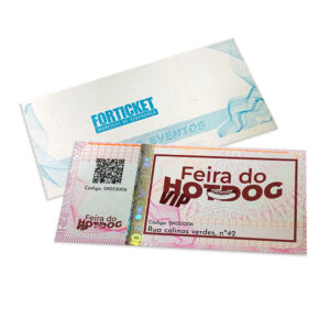 Ingressos De Seguranca 105x51mm Rosa