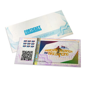 Ingressos De Segurança 105x51mm Lilas
