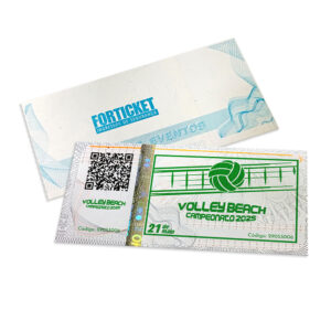Ingressos De Segurança 105x51mm Cinza